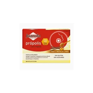 Juanola-propolis-36 резиновые лепешки-аромат-regaliz-мед