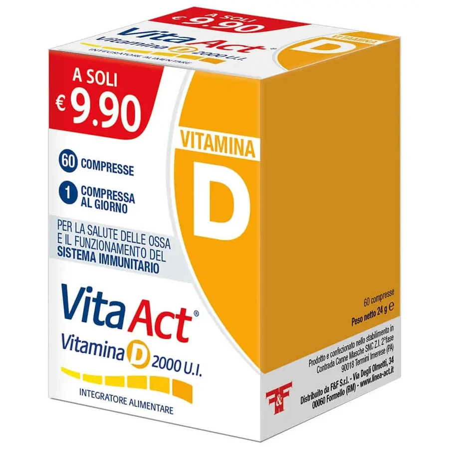 VITA ACT ВІТАМІН D 2000 У.О. 60 CPR: ціни та характеристики