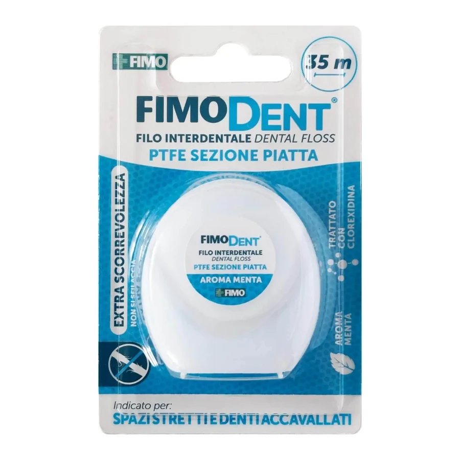 FIMODENT ЗУБНАЯ НИТЬ PTFE ПЛОСКАЯ СЕКЦИЯ 35 М: цены и характеристики