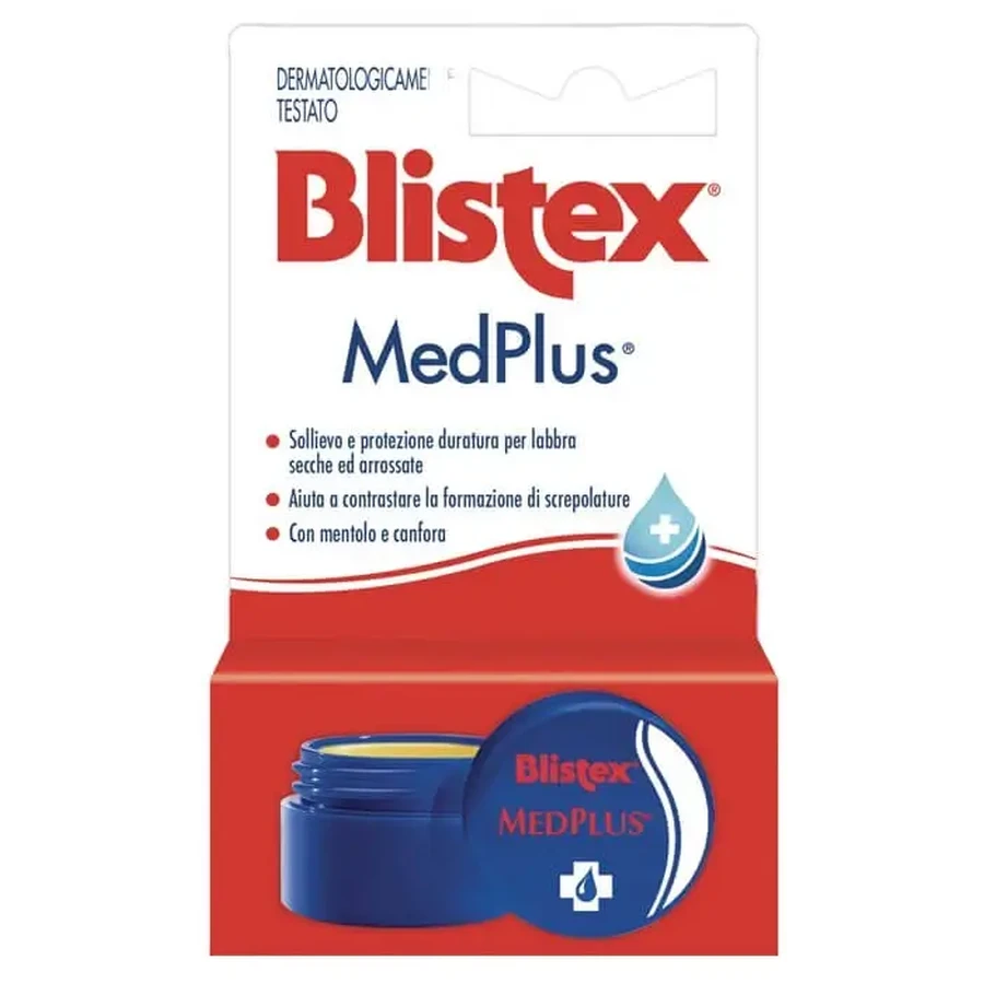 ЗВОЛОЖУЮЧИЙ КРЕМ ДЛЯ ГУБ BLISTEX MEDPLUS У БАНОЧЦІ 7 МЛ: ціни та характеристики