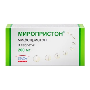 Миропристон табл. 0,2 г блистер, в пачке №3