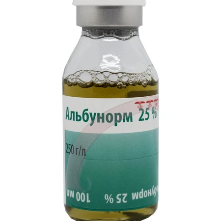Альбунорм 25% р-н д/інф. 25 % фл. 100 мл: ціни та характеристики