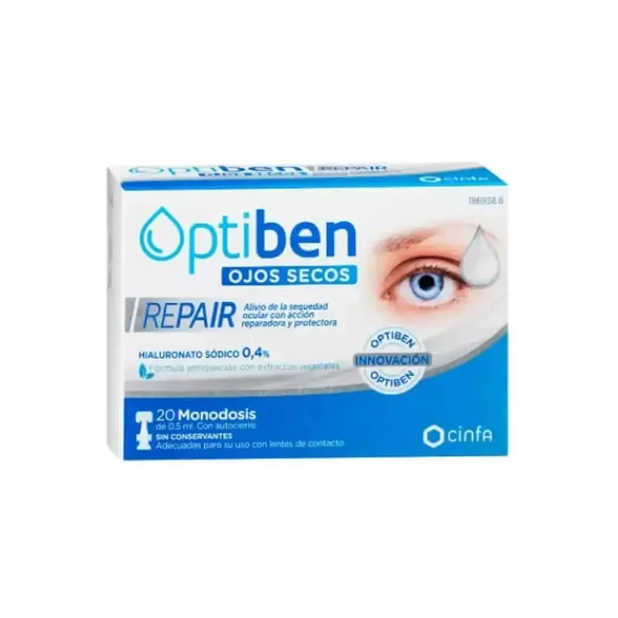 Optiben Dry Eye Repair 20 разовых доз: цены и характеристики