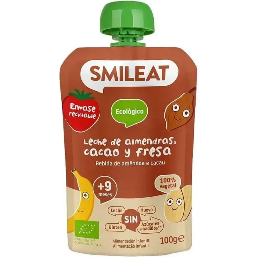 Smileat Мигдаль, какао та полуниця, 100 г: ціни та характеристики