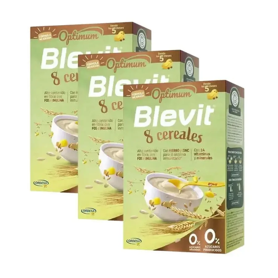 Blevit Детское питание Оптима 8 злаков, 3X250 гр.: цены и характеристики