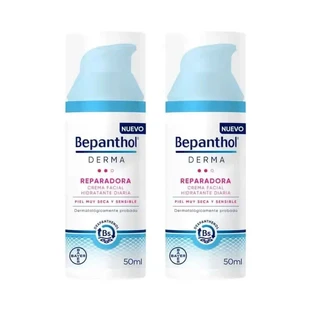 Щоденний відновлюючий зволожуючий крем для обличчя Bepanthol Derma, 2X50 мл