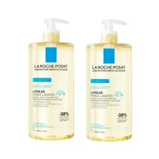 La Roche Posay Lipikar Lipikar Олія для очищення тіла Ap+ проти подразнення для атопічної шкіри, упаковка 2 х 1000 мл