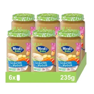 Hero Baby Pack Овочева банка з хеком, 6 х 235 г