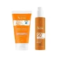 Avene Флюид Spf 50+ Цвет 50 мл + Невидимый спрей Spf 50 200 мл