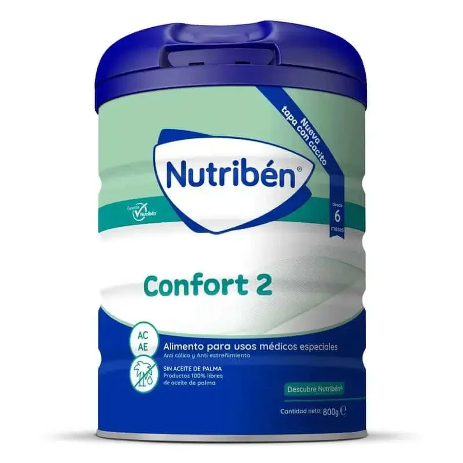 Молочко Nutribén Комфорт 2 після годування, 800 г: ціни та характеристики