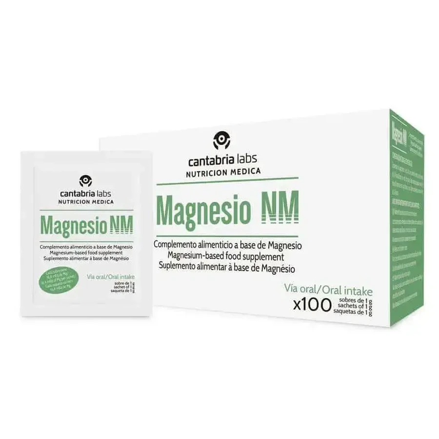 Магній NM 1 г х 100 пакетиків, Cantabria Labs Nutrición Médica: ціни та характеристики