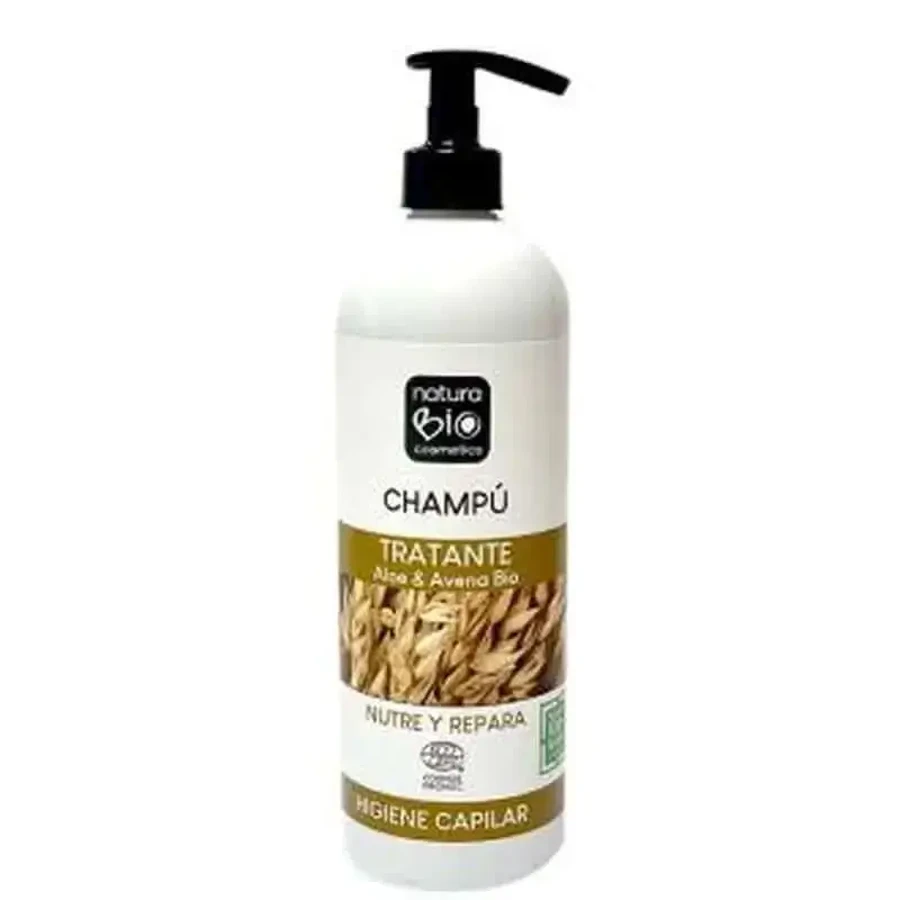 Naturabio Cosmetics Лечебный шампунь с алоэ и овсяными хлопьями 740 мл.: цены и характеристики