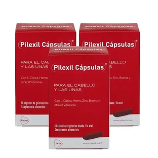 Капсулы Pilexil, упаковка 3 x 50 капсул.