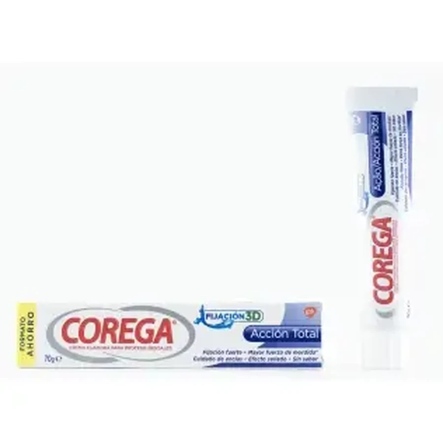 Corega Total Action Protective Adhesive Fixative Cream, 70 г: цены и характеристики