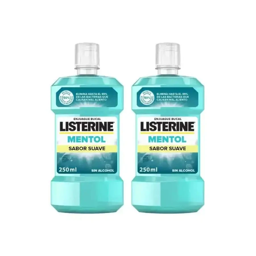 Listerine Ополаскиватель для рта Listerine Menthol Mild Flavour Pack 2 x 250 мл: цены и характеристики