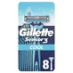 Gillette Sensor3 Cool Eucalyptus Lubricating Strips Мужские одноразовые бритвы, 8 шт.
