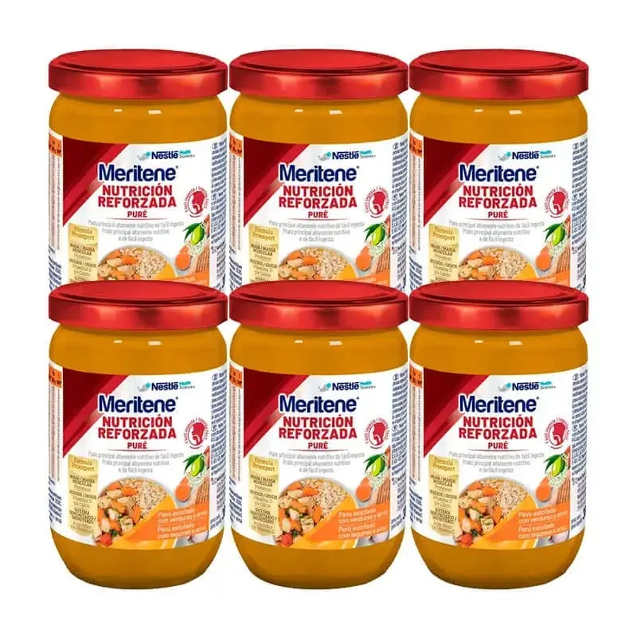 Meritene Чиста індичка з рисом та морквою, 6х300г: ціни та характеристики