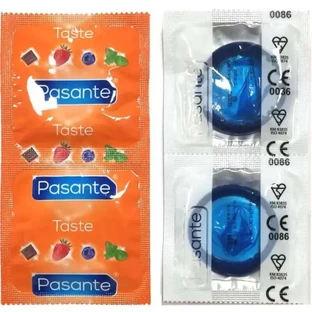 Презервативы Passing Condoms со вкусом черники, 144 шт.