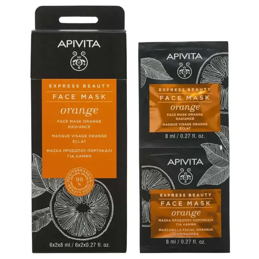 APIVITA Express Beauty Восстанавливающая маска для лица с апельсином: цены и характеристики