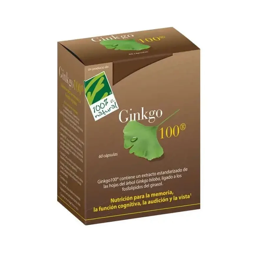 100%Natura Гінкго100, 60 капсул: ціни та характеристики