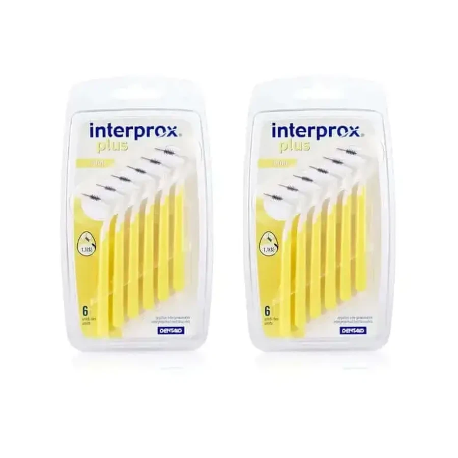 Мини-зубная щетка Interprox Plus Interproximal, 2X6 шт.: цены и характеристики