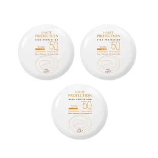 Avene Sunscreen Compact Солнцезащитный крем песочного цвета Spf 50+, 3 x 9,5 грамм