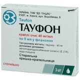Тауфорин "оз" кап. глаз. 40 мг/мл фл. 5 мл, с крышкой-капельницей №3