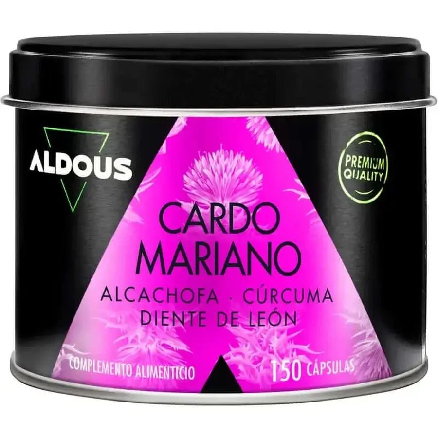 Харчова добавка Aldous Labs Розторопша плямиста з артишоком, куркумою, кульбабою та десмодієм, 150 капсул: ціни та характеристики