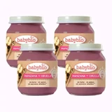 Babybio Яблоко-слива, упаковка 4 х слива, 130 г