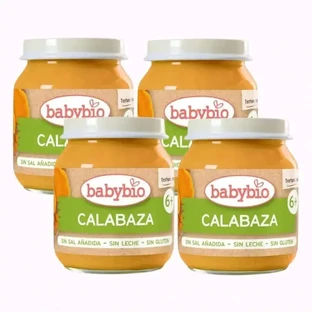 Babybio Тыква в баночке, упаковка 4 х 130 грамм