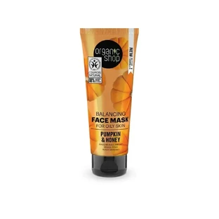 Organic Shop Organic Shop Балансуюча маска для обличчя для жирної шкіри з гарбузом та медом, 75 мл