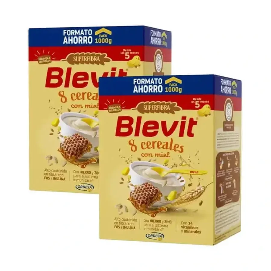 Blevit Детское питание Superfibra 8 злаков и мед, 2X1000 гр.: цены и характеристики