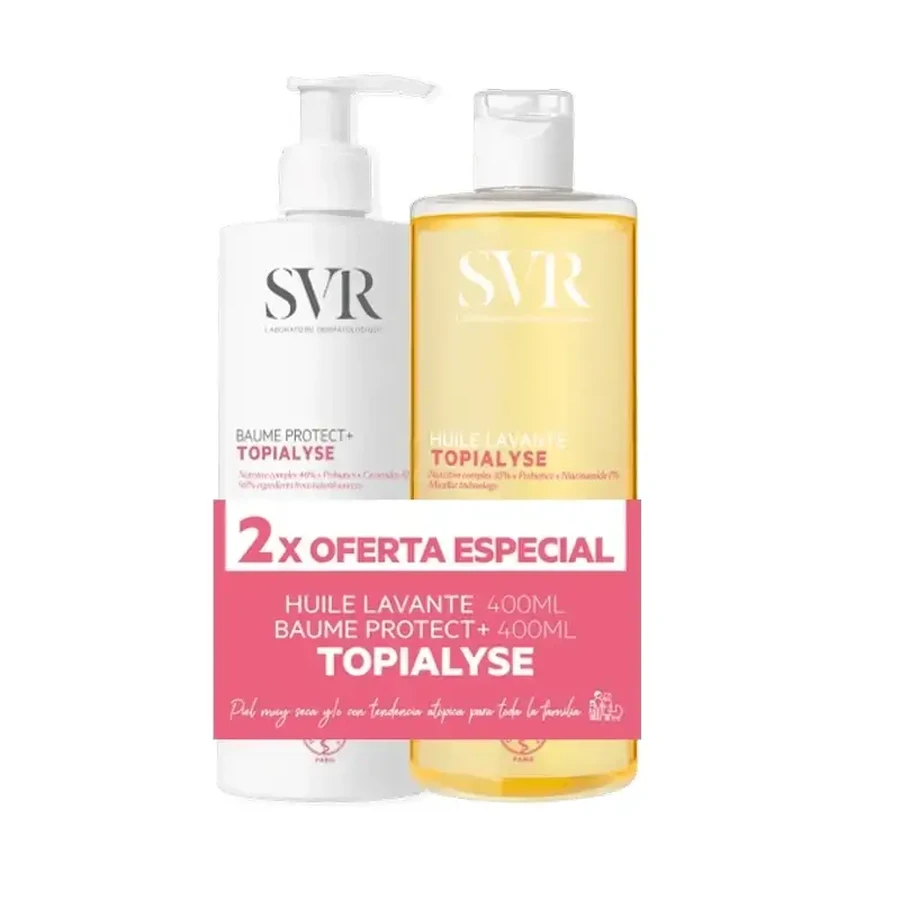 Svr Topialyse Duo Baume Protec 400 мл + Huile 400 мл: ціни та характеристики