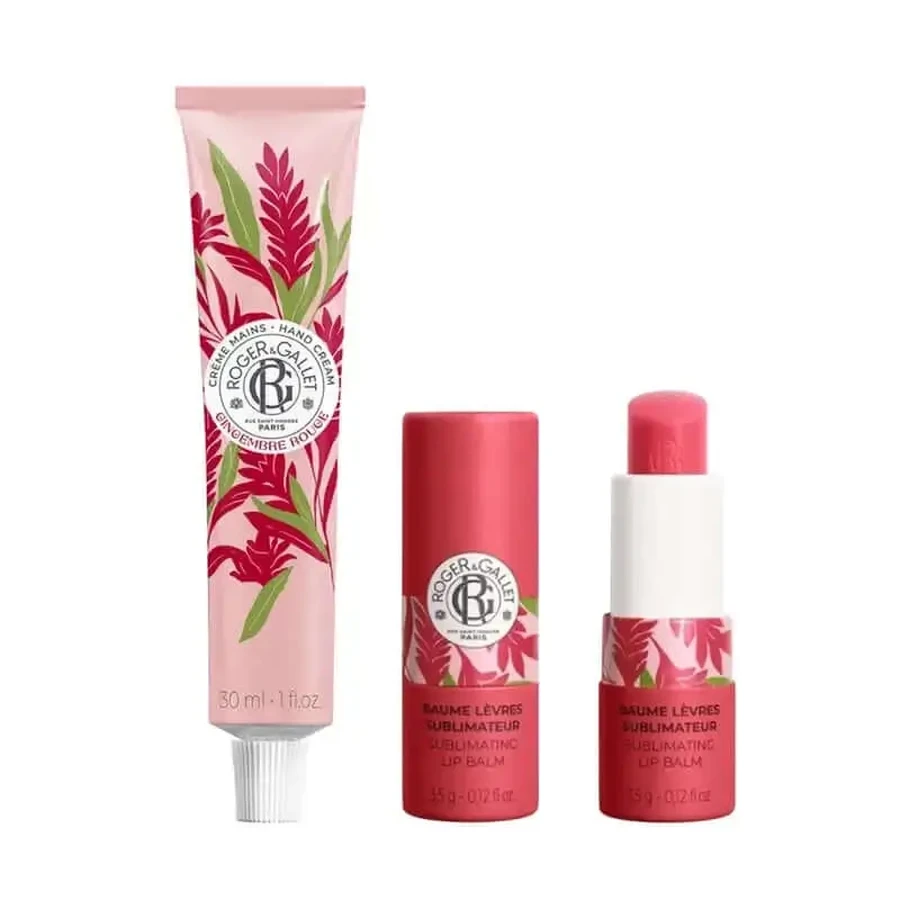 Roger & Gallet Gingembre Rouge Hand Cream + Lip Balm Pack: цены и характеристики