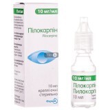 Пилокарпина гидрохлорид кап. глаз. 10 мг/мл фл. 10 мл, с крышкой-капельницей