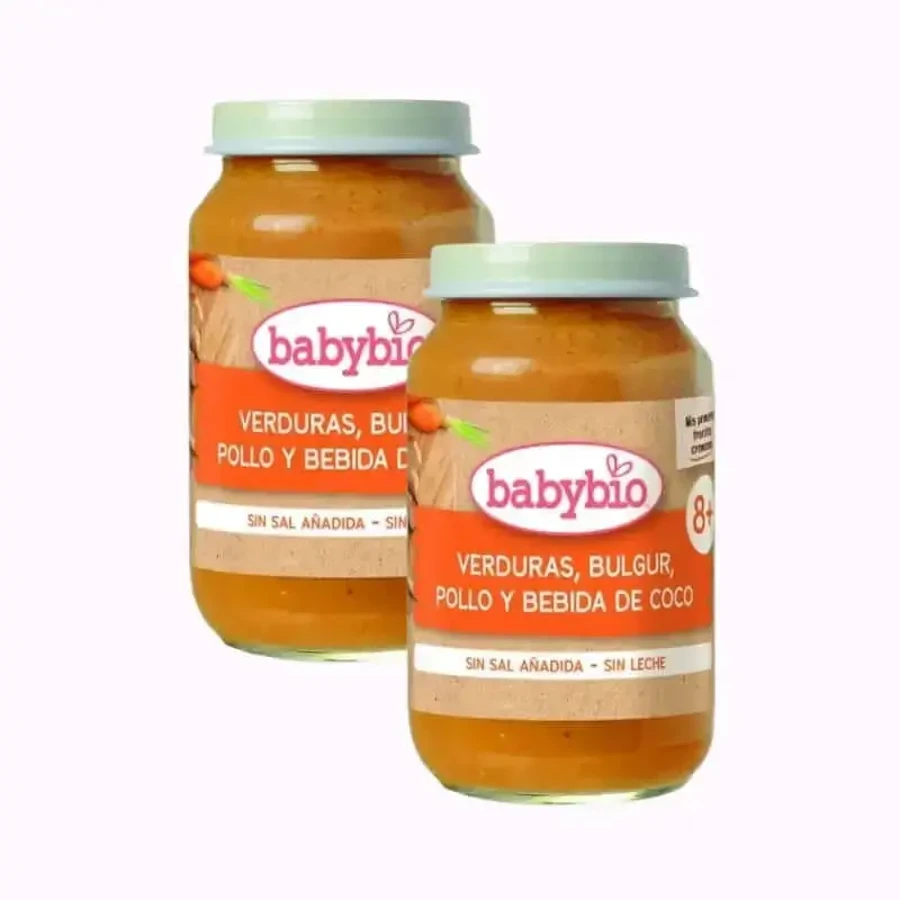Babybio Овочі Булгур Напій з куркою та кокосом, упаковка 2 х 200 г: ціни та характеристики