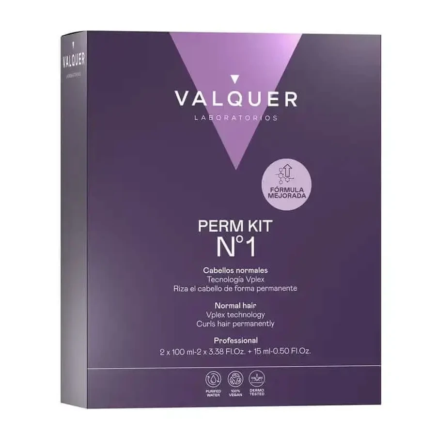 Valquer Professional Perming Kit No. 1 - Нормальные волосы - долговременная завивка в 3 шага: цены и характеристики