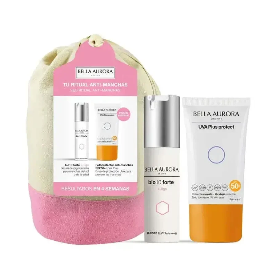 Bella Aurora Anti-Blemish Pack Bio10 Forte L-Tigo + Grape Plus Photoprotector + подарочный набор, 30 + 50 мл: цены и характеристики
