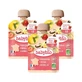 Babybio Пауч Яблоко Клубника Ваниль, упаковка 3 х 90 грамм