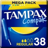 Tampax Compak Регулярні тампони з аплікатором, 38 шт.