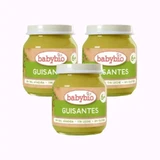 Горошок Babybio Babybio, упаковка 3 х 130 грамів