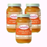 Babybio Овочі Булгур куряче м'ясо та кокосовий напій, упаковка 3 х 200 г