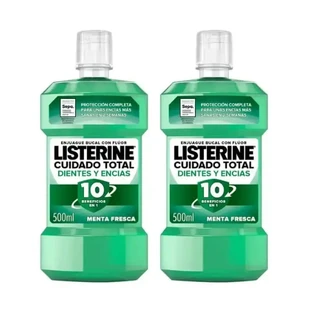 Listerine Duplo - Ополіскувач для порожнини рота для зубів і ясен, 2 x 500 мл