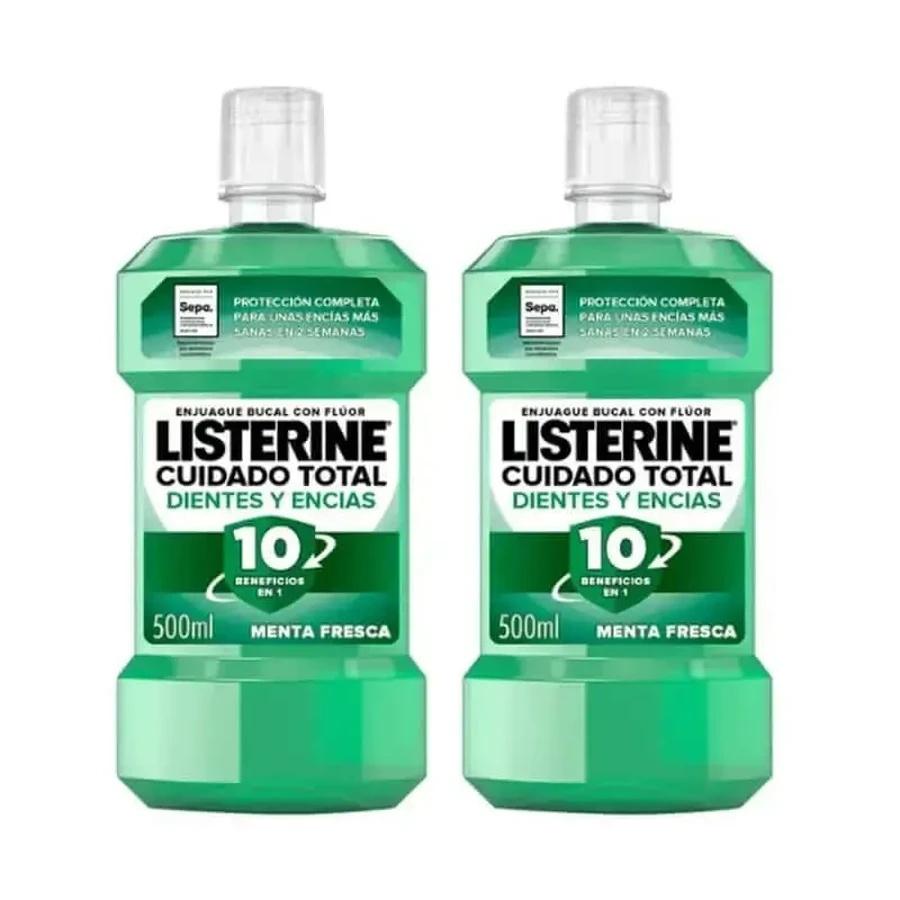 Listerine Duplo - ополаскиватель для зубов и десен, 2 x 500 мл: цены и характеристики