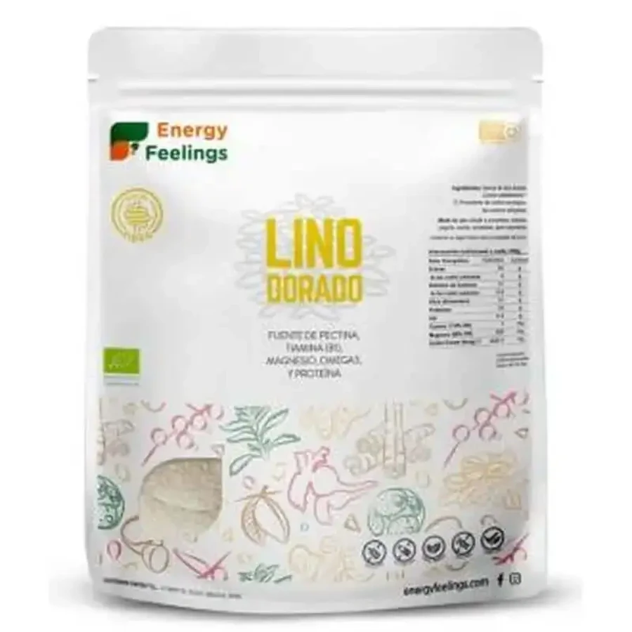 Energy Feelings Золотий льняний порошок 500 гр. Eco Vegan Sg: ціни та характеристики