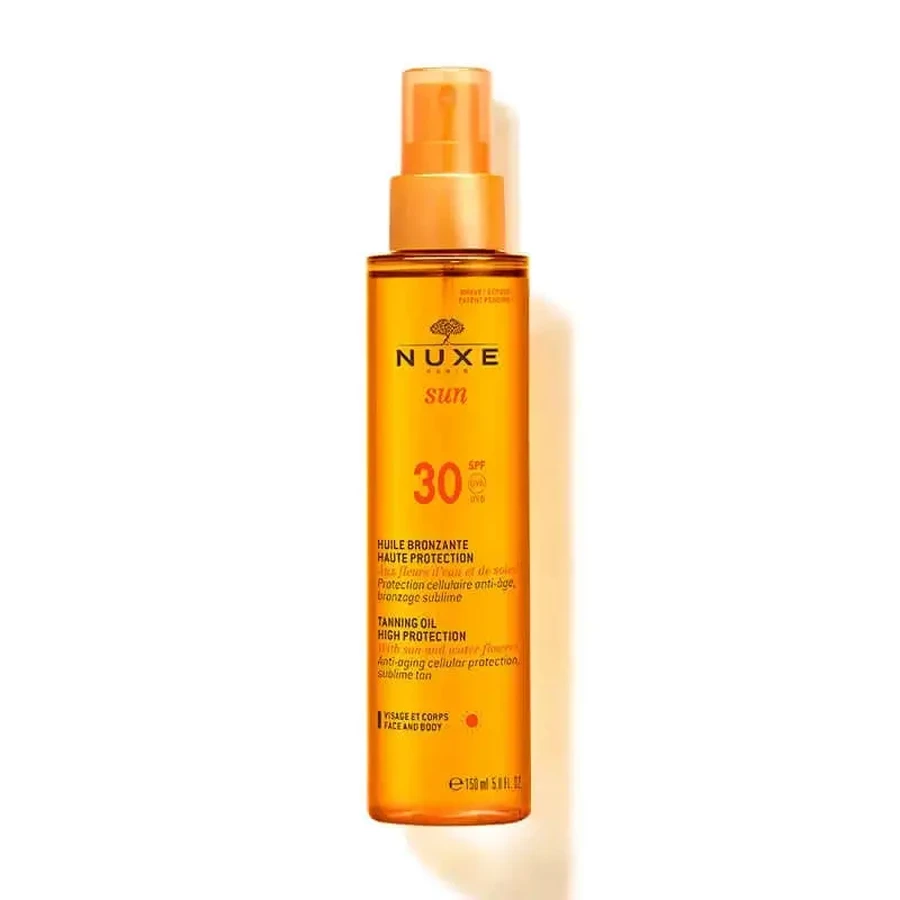 Nuxe Олія для засмаги для обличчя та тіла SPF 30 150 мл: ціни та характеристики