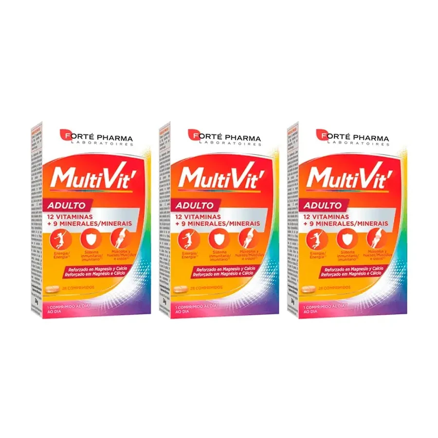 Полівітаміни Forté Pharma Triplo Energy Multivitamin для дорослих 3 х 28 таблеток: ціни та характеристики