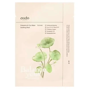 Ondo Beauty 36.5 Probiotics & Cica Water Заспокійлива то-дак маска, 25 г