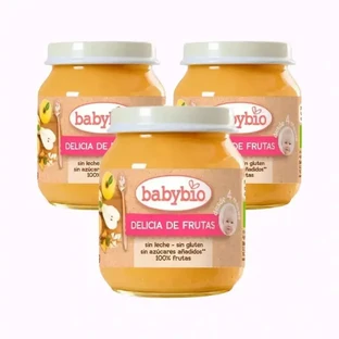 Babybio Фруктовый восторг, упаковка 3 x 130 грамм