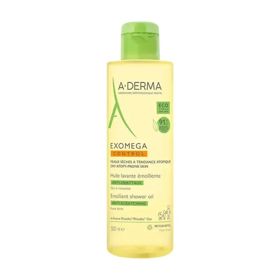 A-Derma Exomega Control Пом'якшувальна олія для душу 500 мл: ціни та характеристики